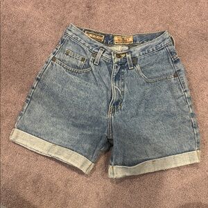 Vintage denim high waisted shorts by express